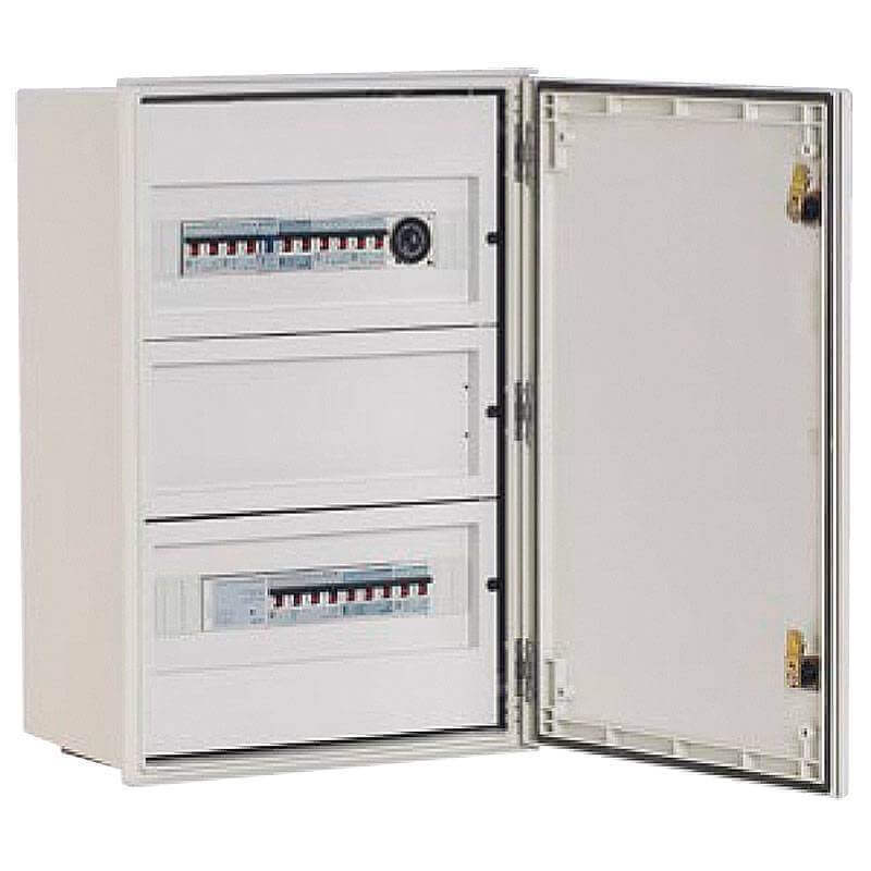 Coffret Modulaire polyester 3X18 Coffret Modulaire polyester 3X18