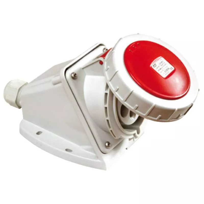 Prise de Courant Européenne socle 3P+N+T 32A - 380V IP 67 Prise de Courant Européenne socle 3P+N+T 32A - 380V IP 67