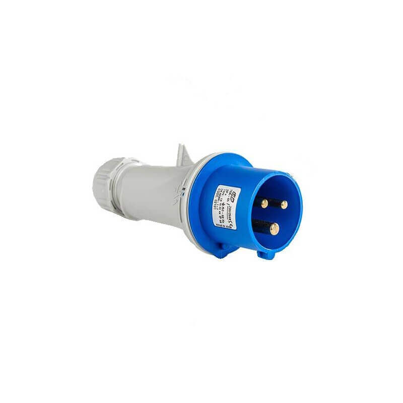 Adaptateur pour fiche mâle 16A/230V 2P+T Schuko (DE, AT, PT, ES