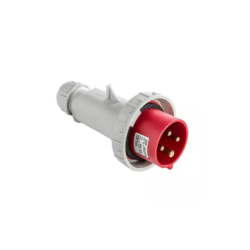 Fiche mâle 3P+T 32A - 380V - IP67 Fiche mâle 3P+T 32A - 380V - IP67