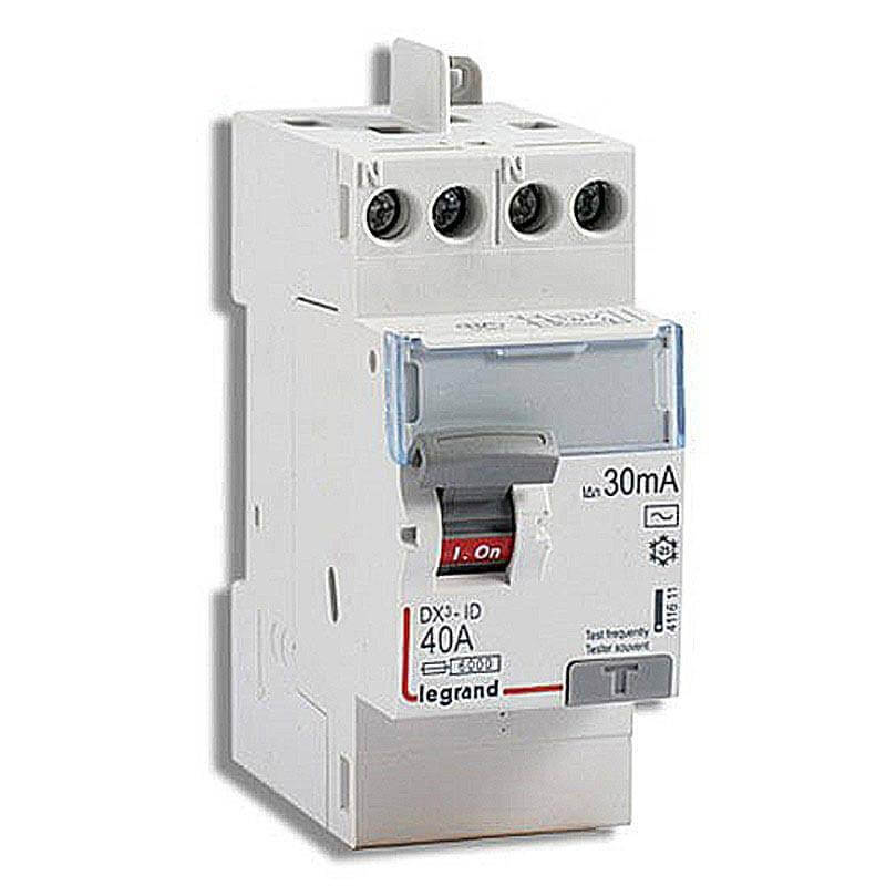 Interrupteur Différentiel LEGRAND 40A Type AC 30mA Interrupteur Différentiel LEGRAND 40A Type AC 30mA