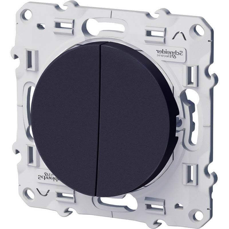 Schneider Odace Double Interrupteur Va et Vient Anthracite Schneider Odace Double Interrupteur Va et Vient Anthracite