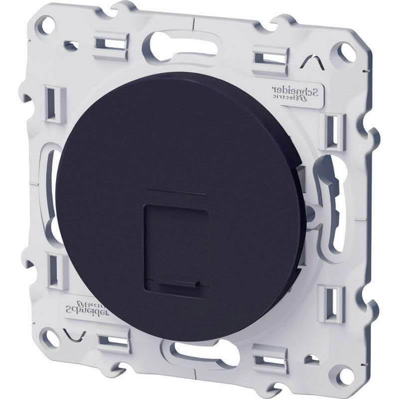 Schneider Odace Prise RJ45 Anthracite Schneider Odace Prise RJ45 Anthracite