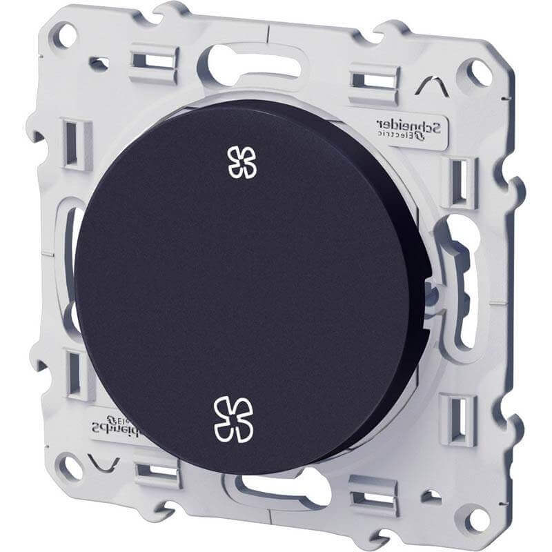Schneider Odace Interrupteur VMC Anthracite Schneider Odace Interrupteur VMC Anthracite