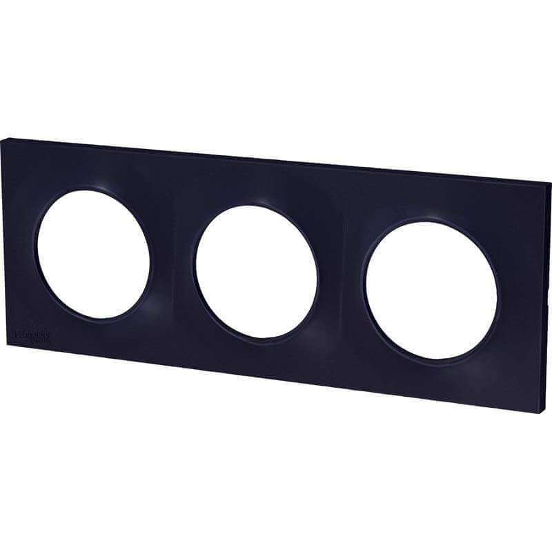 Schneider Odace Plaque Triple Anthracite Schneider Odace Plaque Triple Anthracite