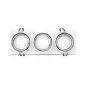 Support de spot rond triple blanc Orientable 258 x 93 mm Support de spot rond triple blanc Orientable 258 x 93 mm