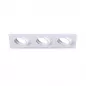 Support de spot rond triple blanc Orientable 258 x 93 mm Support de spot rond triple blanc Orientable 258 x 93 mm