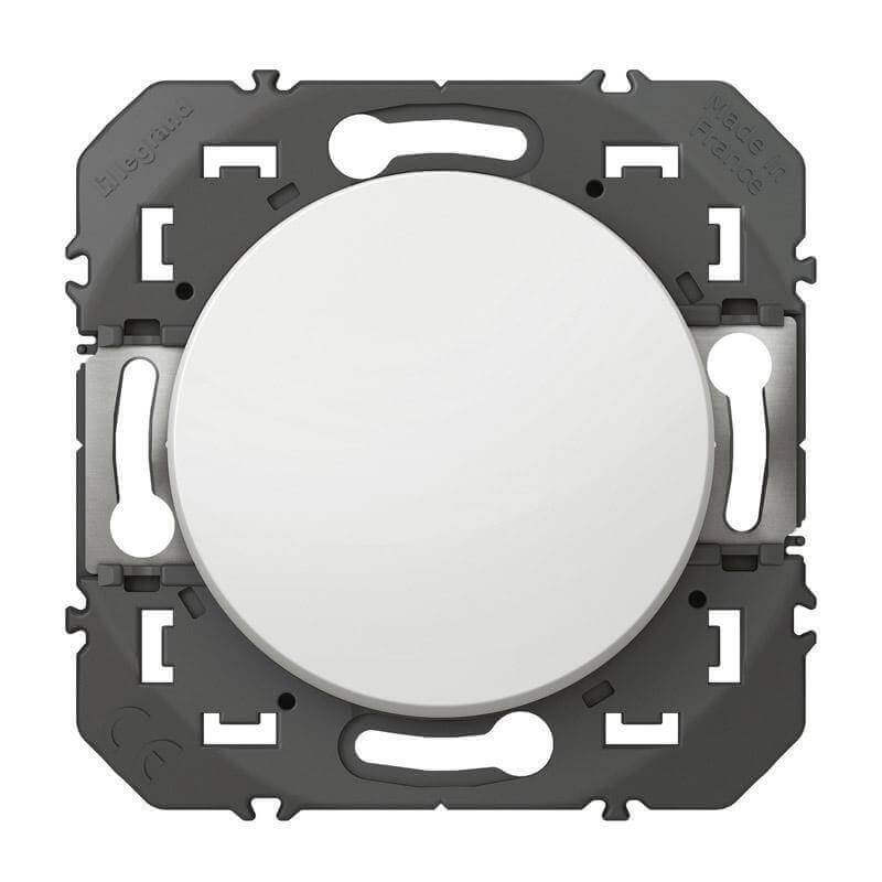 Poussoir simple Dooxie 6A 250V~ finition blanc Poussoir simple Dooxie 6A 250V~ finition blanc