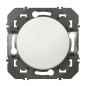 Poussoir simple Dooxie 6A 250V~ finition blanc Poussoir simple Dooxie 6A 250V~ finition blanc