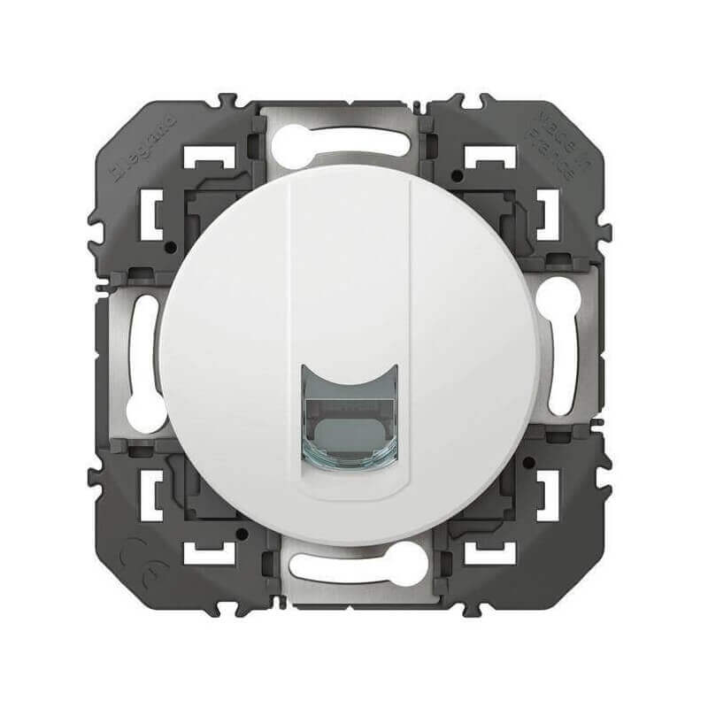 Prise blindée RJ45 catégorie6 FTP Dooxie finition blanc Prise blindée RJ45 catégorie6 FTP Dooxie finition blanc