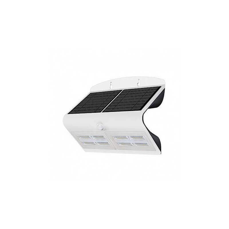 Applique Murale LED Solaire 6.8W 4000°K Blanc + Détecteur