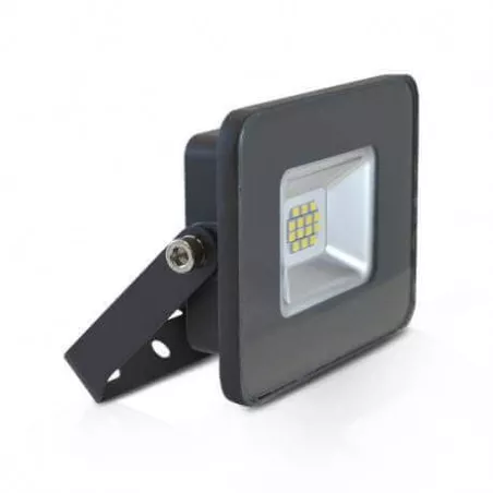 Projecteur LED Plat Noir 10W 6000K IP65