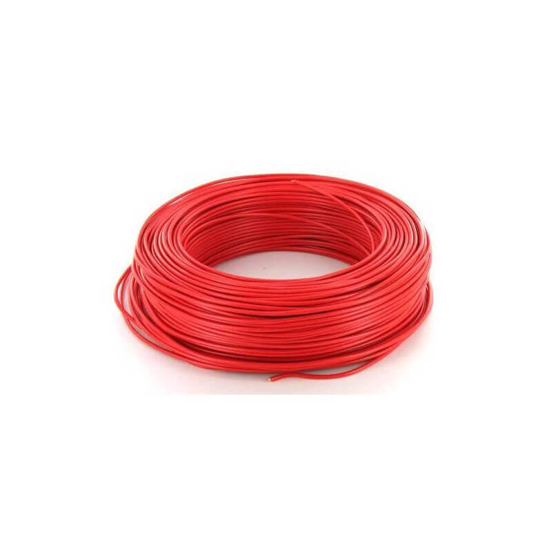 Fil rigide HO7VU - 1,5mm² Rouge Fil rigide HO7VU - 1,5mm² Rouge