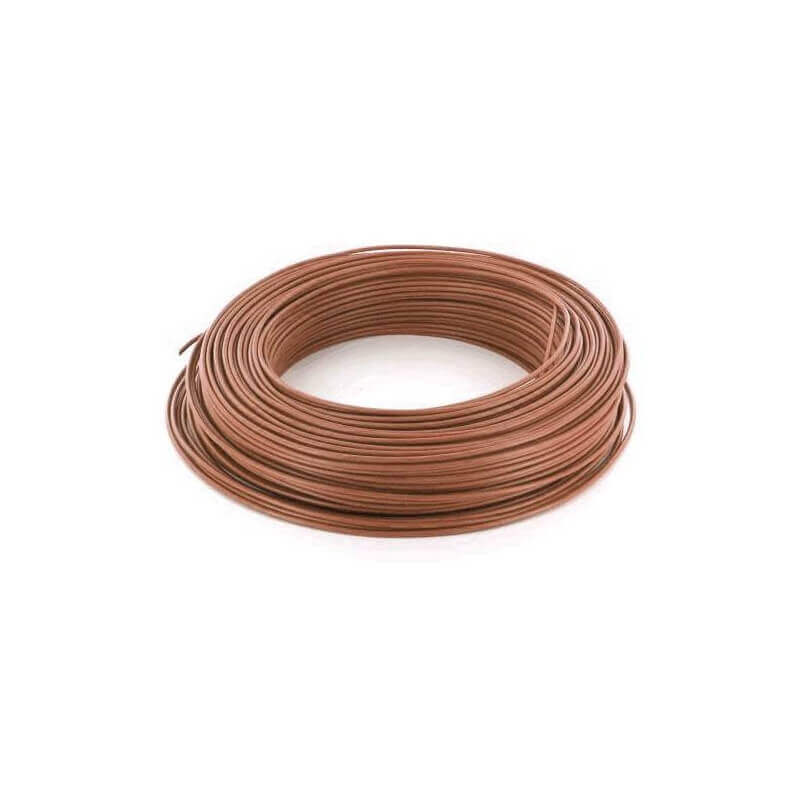 Fil rigide HO7VU - 1,5mm² Maron Fil rigide HO7VU - 1,5mm² Maron