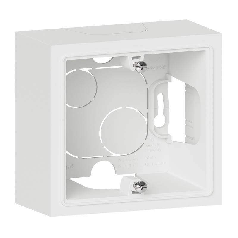 Cadre saillie 1 poste dooxie finition blanc Cadre saillie 1 poste dooxie finition blanc