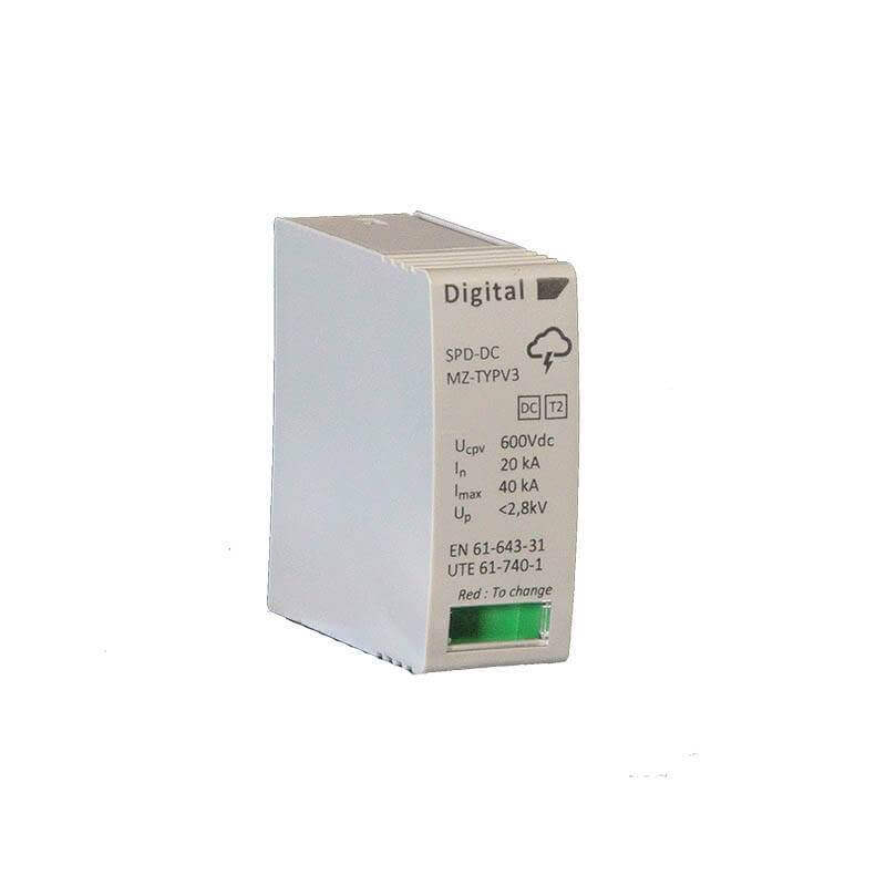 Cartouche Parafoudre 600 V DC Digital Electric Cartouche Parafoudre 600 V DC Digital Electric