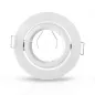 Support plafond Rond Orientable Blanc Ø90 mm Support plafond Rond Orientable Blanc Ø90 mm