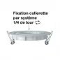 Support plafond Rond Orientable Blanc Ø90 mm Support plafond Rond Orientable Blanc Ø90 mm
