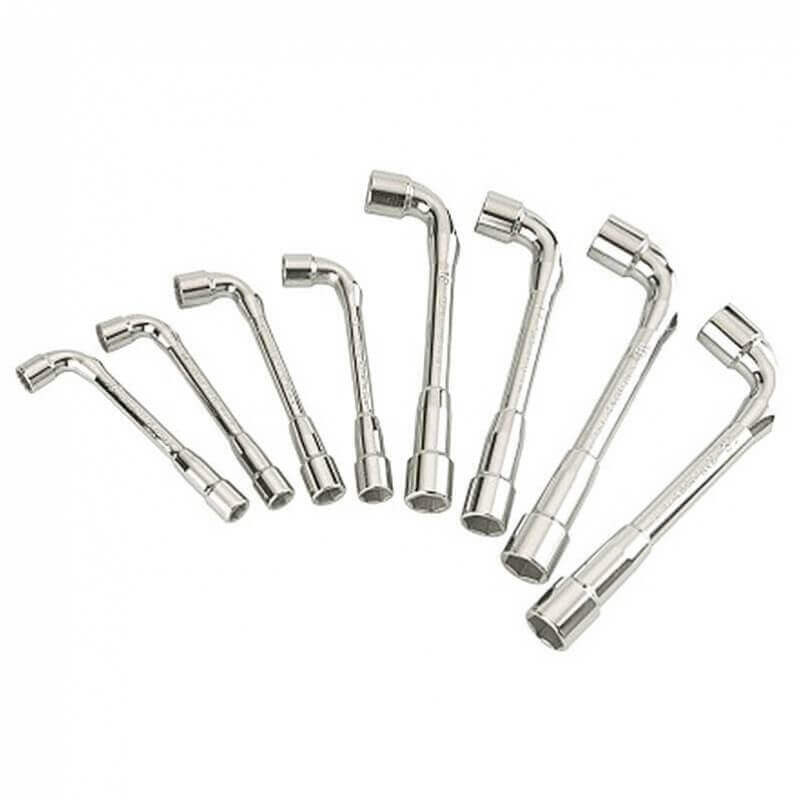 Jeu de 8 Clés à Pipe Débouchées Polies 6/6 pans en mm Jeu de 8 Clés à Pipe Débouchées Polies 6/6 pans en mm