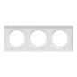 Schneider Odace Plaque Triple Blanc Schneider Odace Plaque Triple Blanc