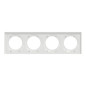 Plaque Quadruple Blanc Plaque Quadruple Blanc