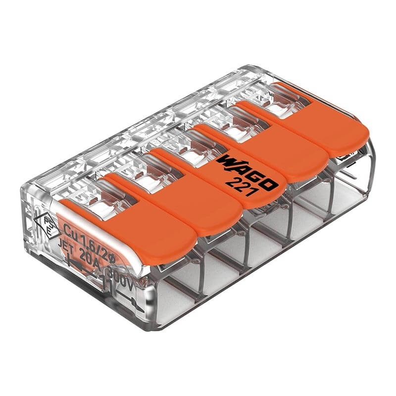 Borne de raccordement Compact Wago 5 entrées X 50 Borne de raccordement Compact Wago 5 entrées X 50