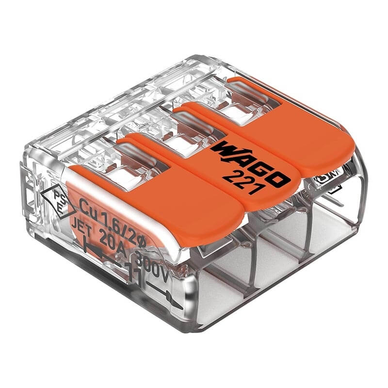 Borne de raccordement Compact Wago 3 entrées X 50 Borne de raccordement Compact Wago 3 entrées X 50