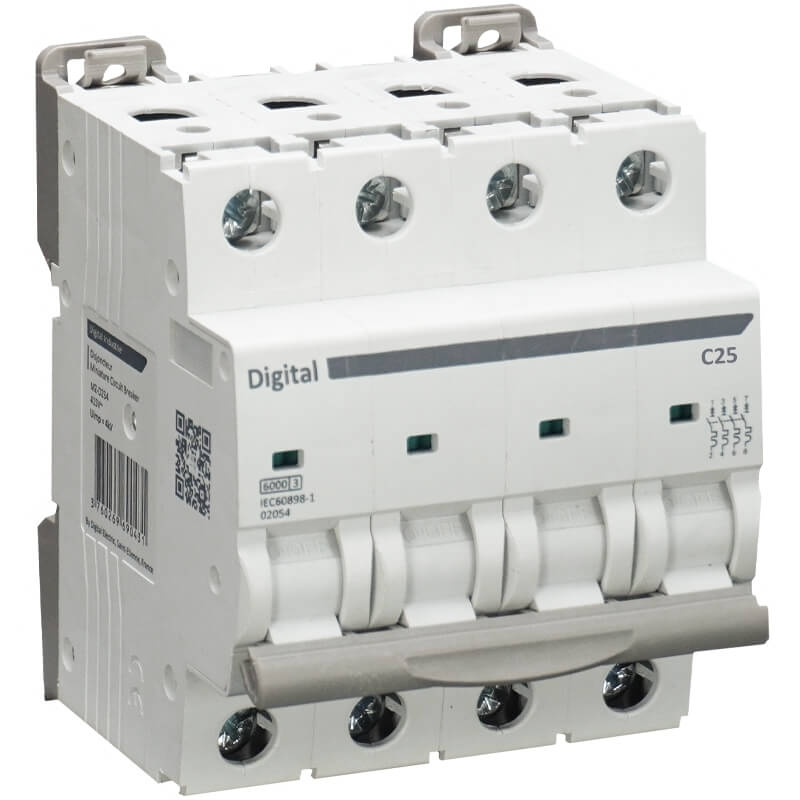 Disjoncteur Tétrapolaire 25A Disjoncteur Tétrapolaire 25A