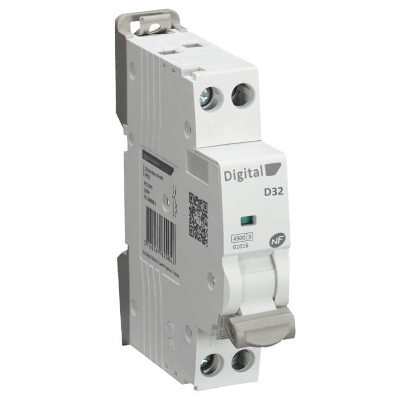 Disjoncteur Phase + Neutre 32A Courbe D Disjoncteur Phase + Neutre 32A Courbe D