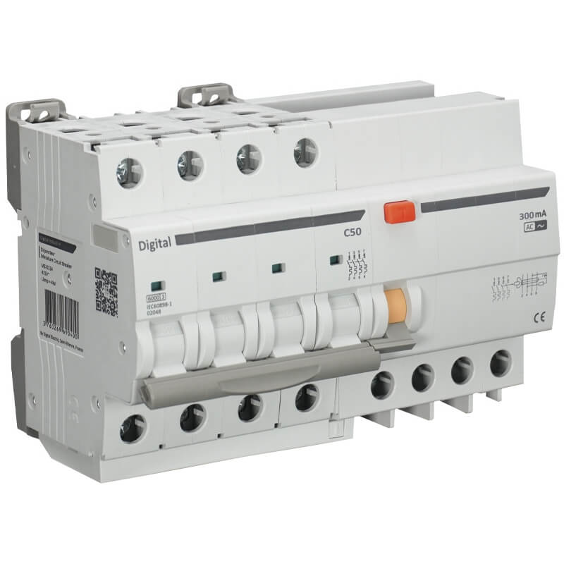 Disjoncteur Différentiel Tétrapolaire 50A - 300mA Disjoncteur Différentiel Tétrapolaire 50A - 300mA