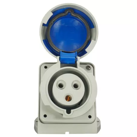 Prise de  Courant  Européenne socle 2P+T 16A - 220V IP 67
