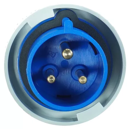 Fiche mâle 2P+T 16A - 230V - IP67