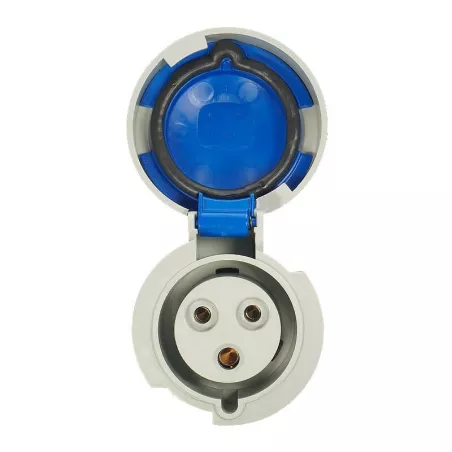 Fiche femelle 2P+T 16A - 230V - IP67