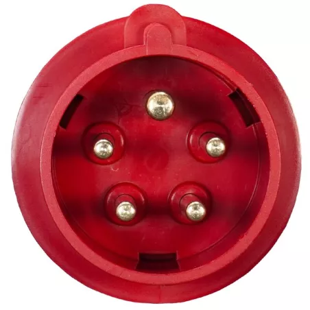 Fiche mâle 3P+N+T 16A - 380V - IP44
