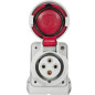 Prise de Courant Européenne socle 3P+T 16A - 380V IP 67 Prise de Courant Européenne socle 3P+T 16A - 380V IP 67