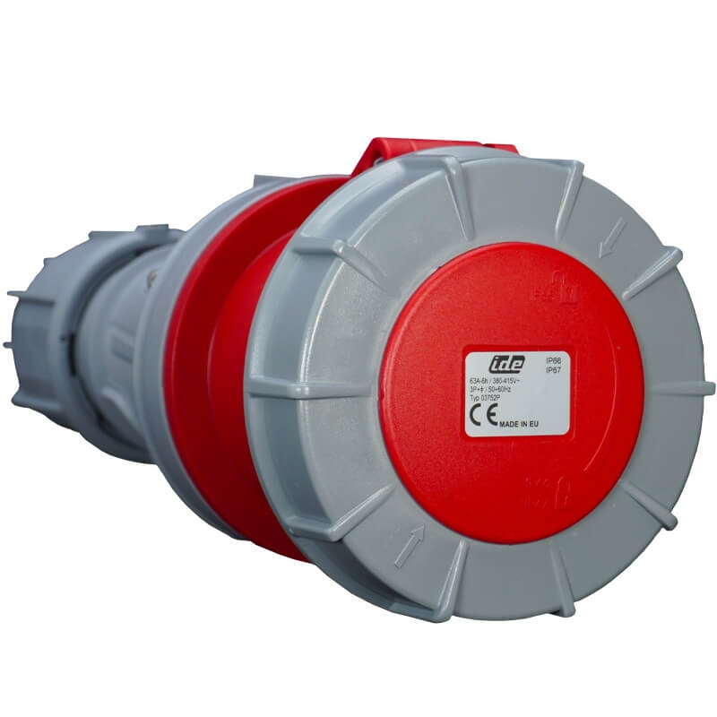 Fiche femelle 3P+T 63A - 380V - IP67 Fiche femelle 3P+T 63A - 380V - IP67