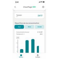 Compteur de consommation d'énergie connecté Wi-Fi 110V/220V 60A / WM