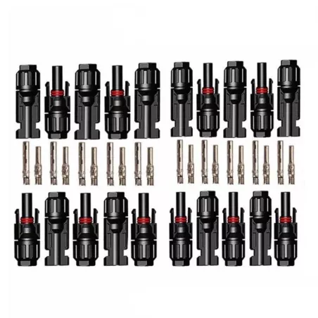 Lot de 10 paire de connecteur photovoltaïque MC4 4 à 6mm