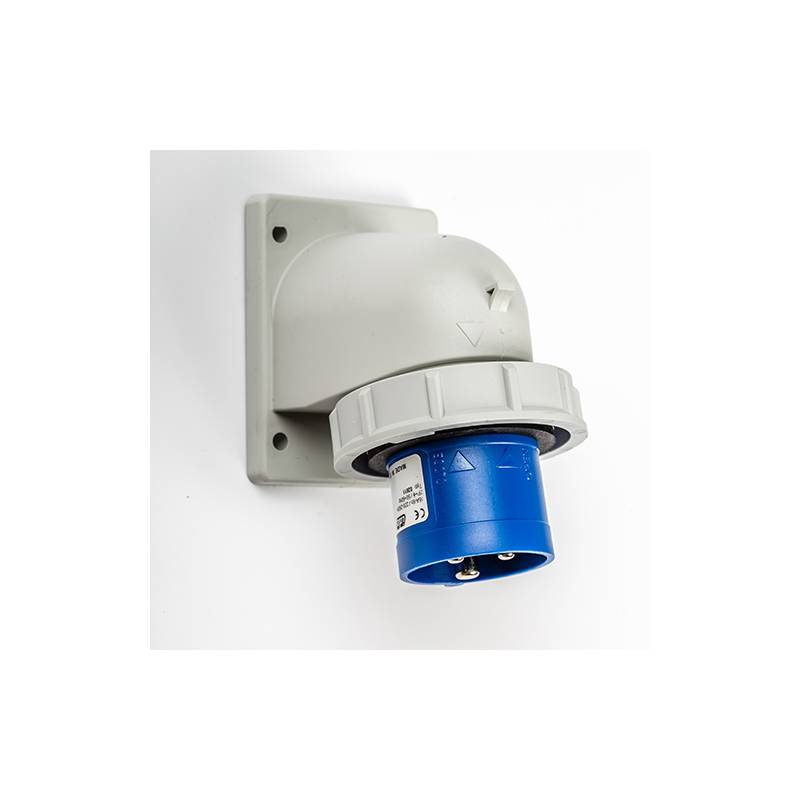 Prise de Courant Européenne socle mâle 16A - 220V - IP 65