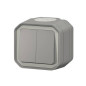 Double Interrupteur, Va et Viens ou Poussoire étanche Plexo IP55 Double Interrupteur, Va et Viens ou Poussoire étanche Plexo IP55