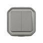 Double Interrupteur, Va et Viens ou Poussoire étanche Plexo IP55 Double Interrupteur, Va et Viens ou Poussoire étanche Plexo IP55