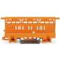 Adaptateur de fixation sur rail DIN Orange pour borne 221 Wago 6mm² Adaptateur de fixation sur rail DIN Orange pour borne 221 Wago 6mm²