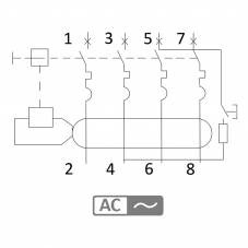 Disjoncteur DNXᶾ - 20A - Tétrapolaire - Courbe C - Auto/vis