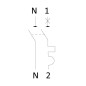 Disjoncteur Phase + Neutre 20A Digital Electric 6kA