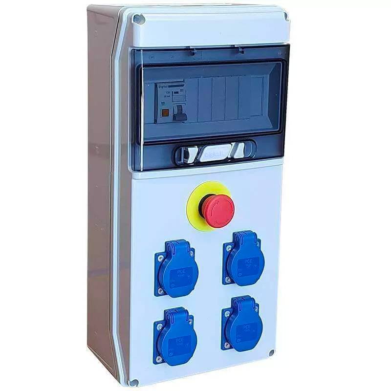 Coffret de Chantier 4 prises 16A 230V 2P+T Coffret de Chantier 4 prises 16A 230V 2P+T