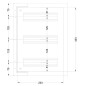 Coffret modulaire Métallique 400 X 300 X 200 IP66 3 X 11 (33 Mod) Coffret modulaire Métallique 400 X 300 X 200 IP66 3 X 11 (33 Mod)