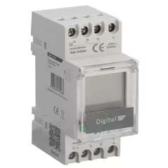 Inter Horaire Électronique 16A 24H/7Jrs 2 Zones