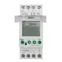 Inter Horaire Électronique 16A 24H/7Jrs 2 Zones