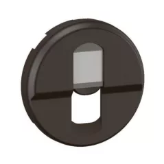 Enjoliveur pour prise simple RJ45 Céliane - Noir