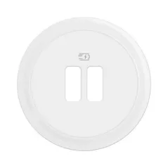 Enjoliveur pour prise double chargeur USB Céliane - Blanc